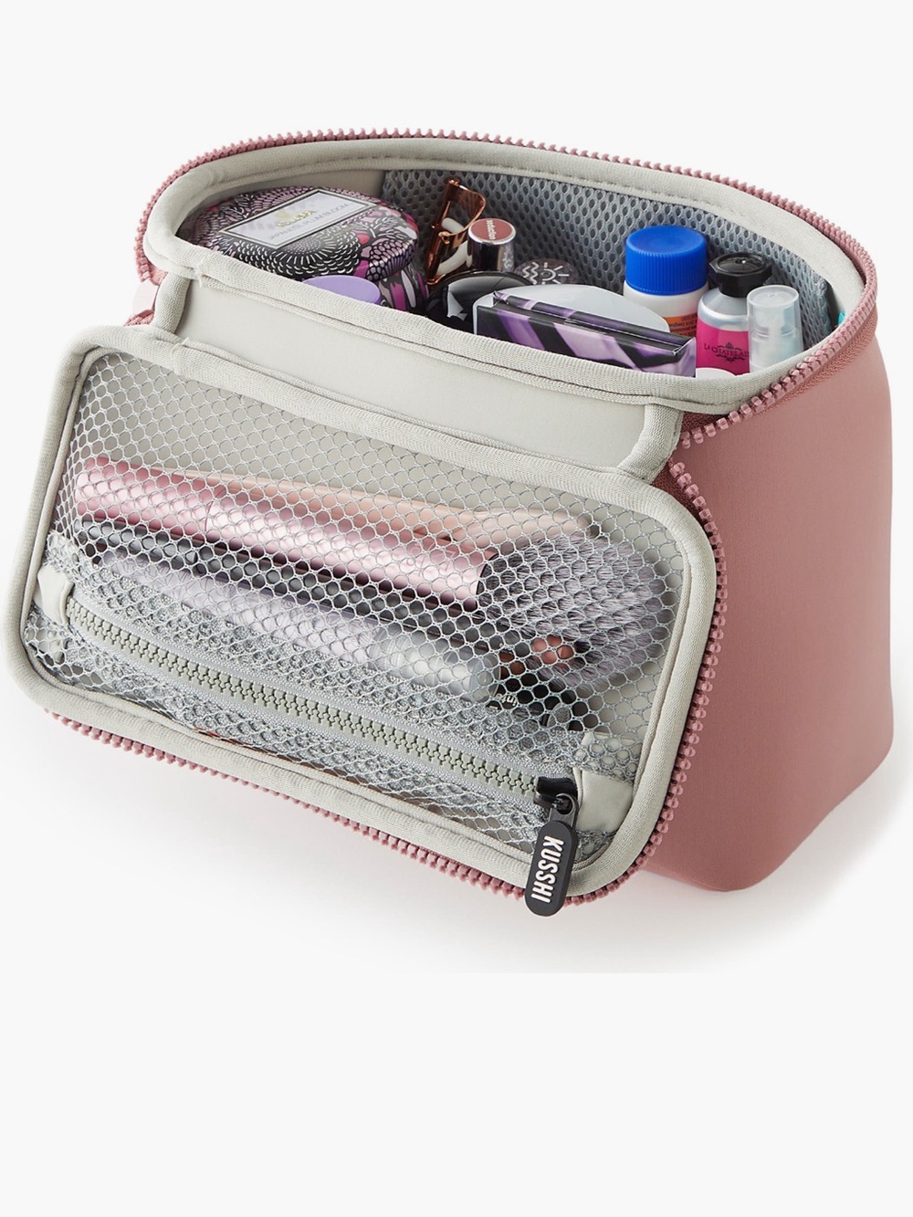 Kusshi Pink Women's Cosmetic Train Case Large NWT in package - Picture 4 of 12